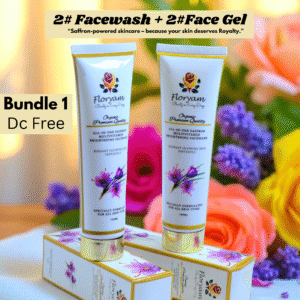 Bundle 1: Floryam Saffron Multivitamin Brightening Duo (2 Facewashes + 2 Face Gels)